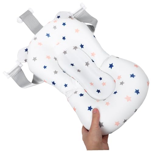 Almofada de Malha Antiderrapante para Banho de Bebê, Assento Seguro para Banheira para Recém-Nascidos e Crianças Pequenas, Tapete de Banho Confortável Antiderrapante para Meninos e Meninas