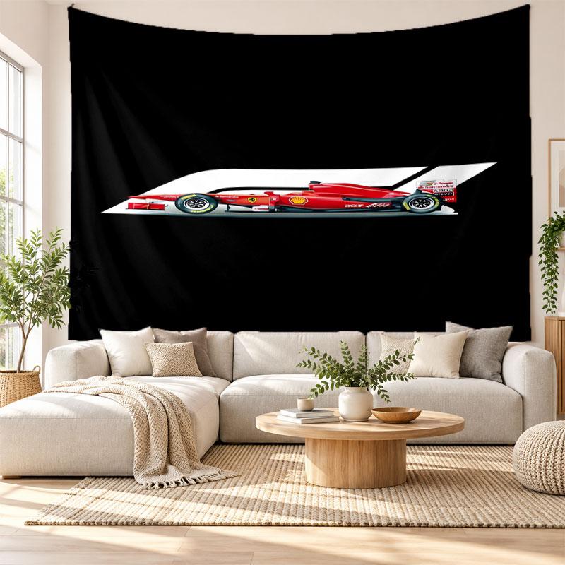 F1 Wall Tapestry, Soft Fabric Wall Hanging, Decorative Backdrop For Bedroom Home Wall Art