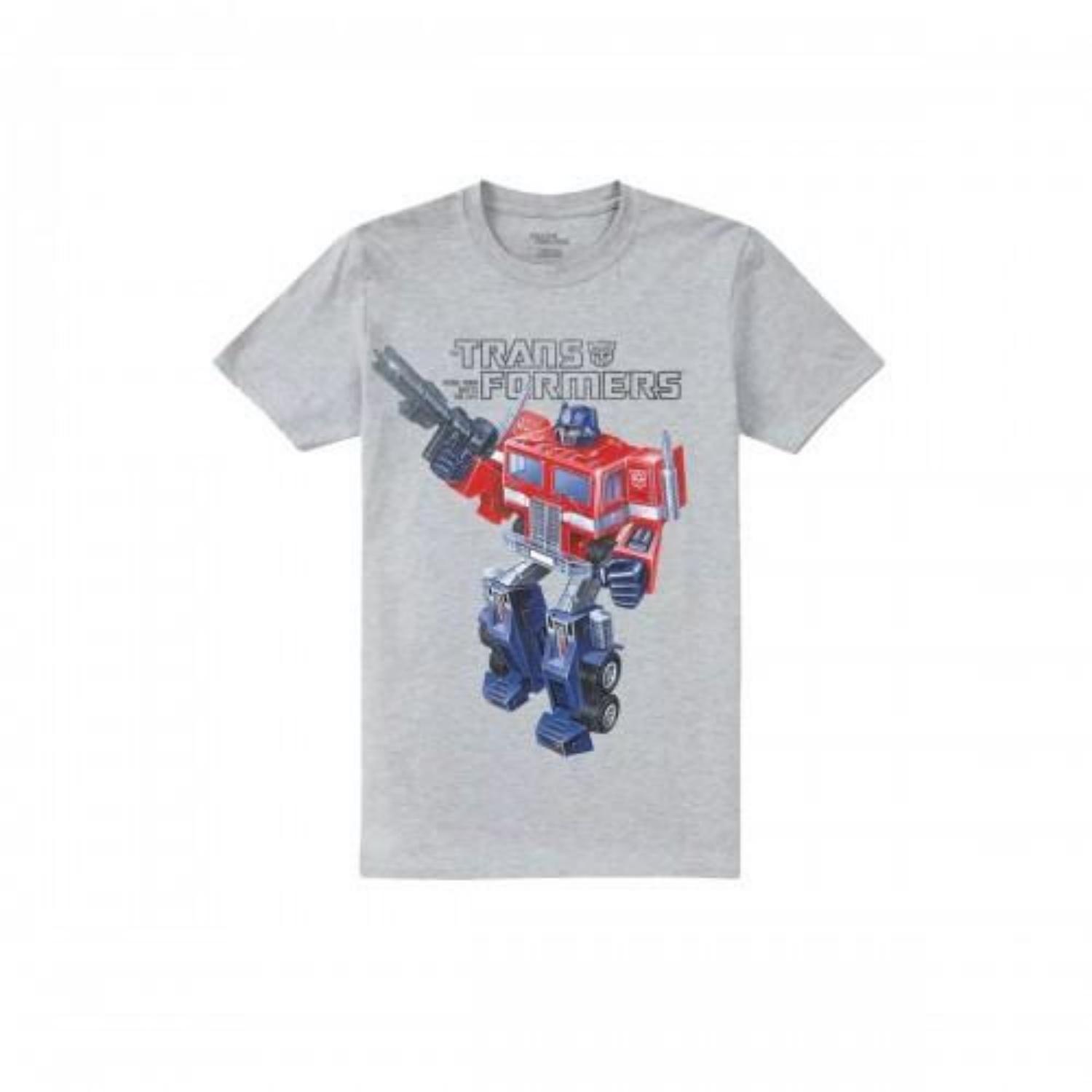 Transformers Mens Old School Optimus Prime T-Shirt S чёрный