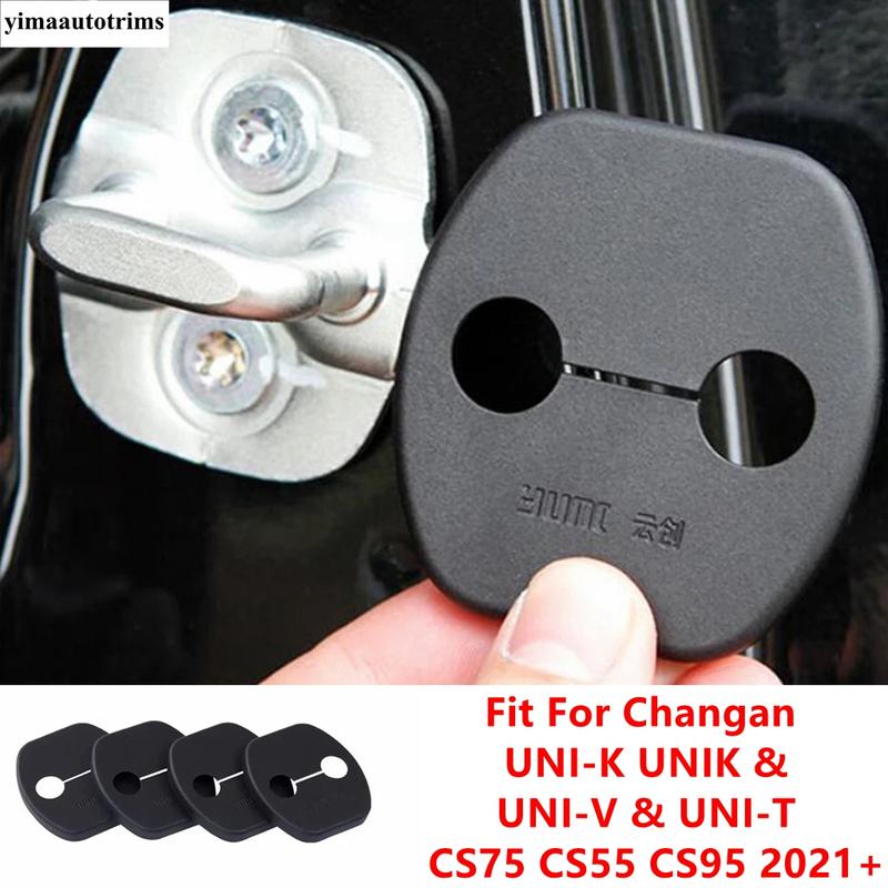 Car Door Lock Cap Protecttion Decor Cover Trim Accessories For Changan UNI-K UNIK & UNI-V & UNI-T & CS75 CS55 CS95 - 2024