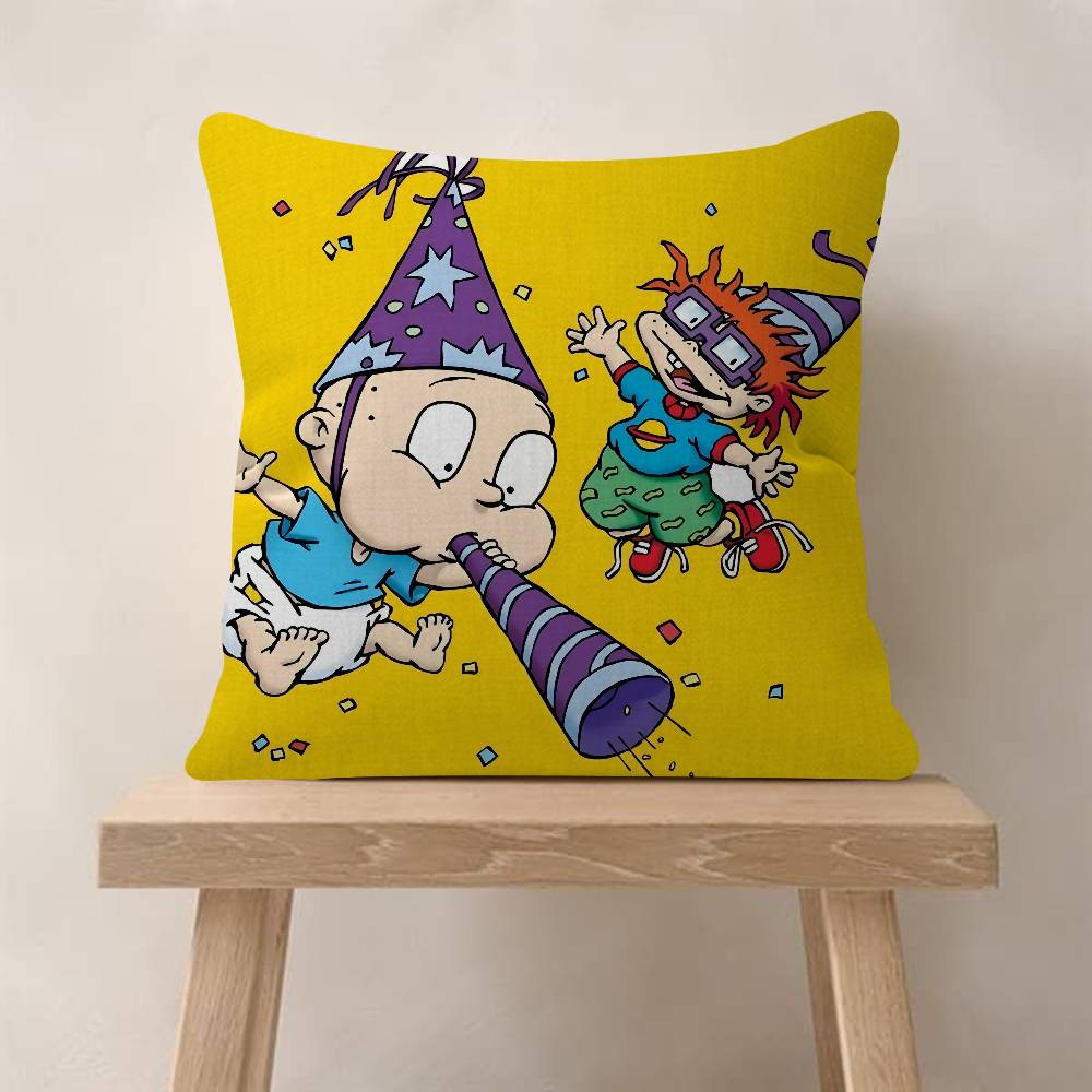 Cartoon R-Rugrats Funny Cushion Cover Decorative Pillow Sofa Home Decor Case Pillow Cases