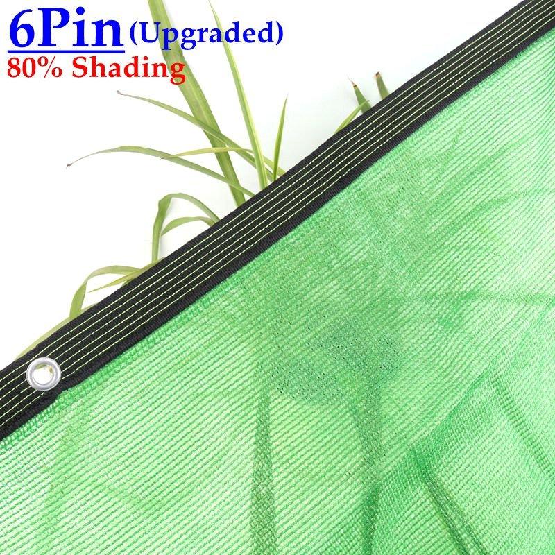 3~12Pin Zelená Anti UV HDPE Stínící síť Venkovní Altán Střešní Stínící síť Skleník Zahradní Rostliny Bazén Stínící síť