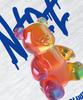 NTET Rainbow Jelly Bear Short Sleeve T-Shirt White Melange