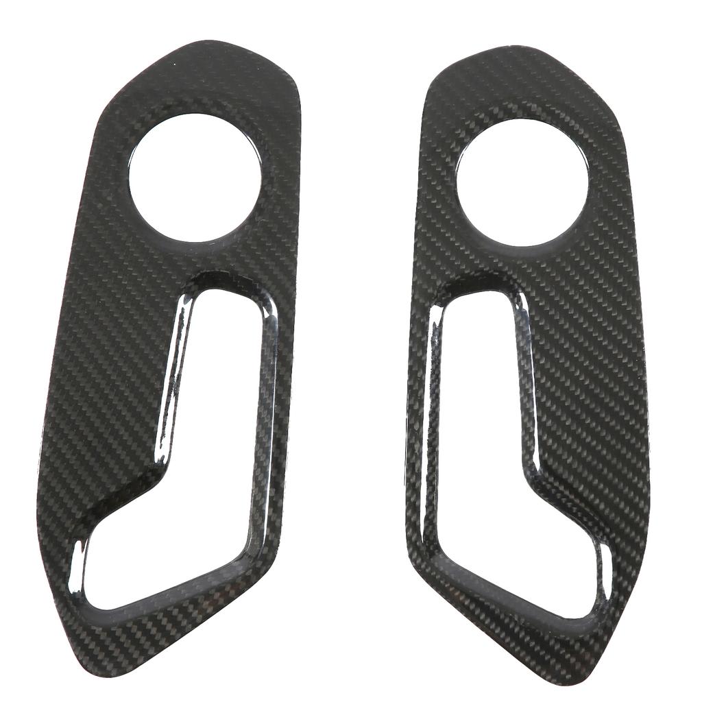 2pcs Power Seat Adjuster Switch Trim Panel Carbon Fiber Replacement for Urus 2018‑2021