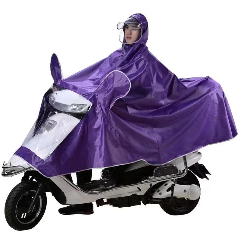 Regenpak voor Elektrische Fietsen, Motoren en Scooters; Poncho voor volwassenen, voor één of twee personen, Unisex