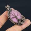 Pink Monalisa Pendant, 999 Copper Wire Wrapped Pendant Handmade Gemstone Jewelry, Gifts For Wife Brand New Pendant