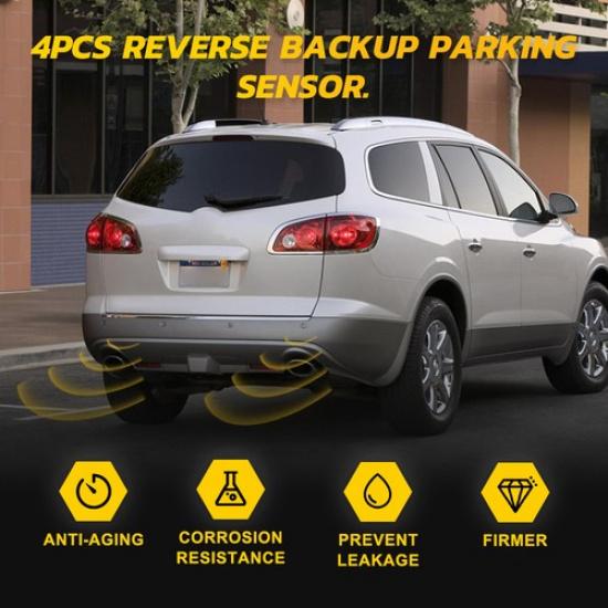 4X Reverse Backup Parking Bumper Park Sensor Assist For 06-19 GMC Chevy 15239247