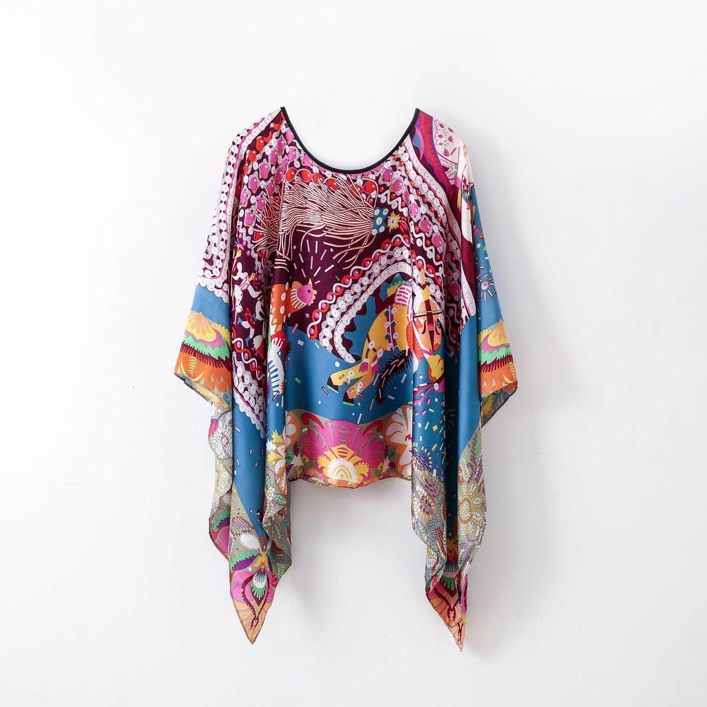 Women's Spring/Summer Silk Scarf & Sunscreen Shawl Cardigan