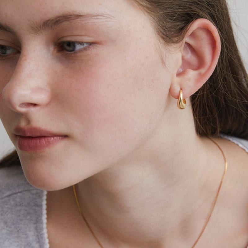 TATIANA Annie Wave Hoop Earrings EC3117