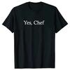 Funny Yes Chef Funny Restaurant Kitchen for Cooks Knife Retro BBQ T Shirts Cooking Graphic Short Sleeve Gifts T-shirt