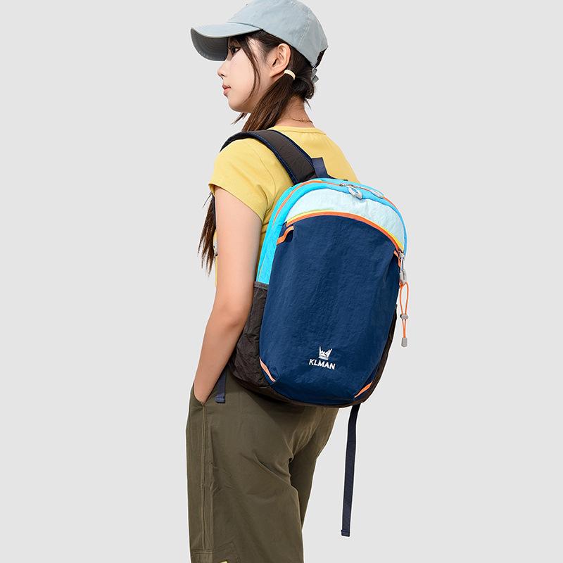 Schoolbag outdoor trendy cool lightweight contrasting color backpack men's and women's travel bag large capacity splicing leisure sports fitness