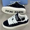 Women's Low Top Canvas Sneakers Lace Up Platform Casual Shoes