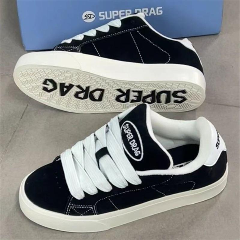 Women's Low Top Canvas Sneakers Lace Up Platform Casual Shoes