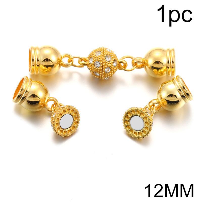 1Pc Magnetic Buckles Practical Diamond Studded Convenient Necklace Connecting Buckle DIY Scarf Magnetic Buckle Jewelry Buttons
