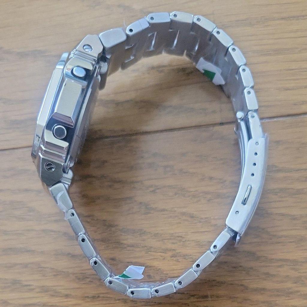 Used CASIO Watch G-SHOCK GW-M5610 Radio Tough Solar Full Metal Custom Silver