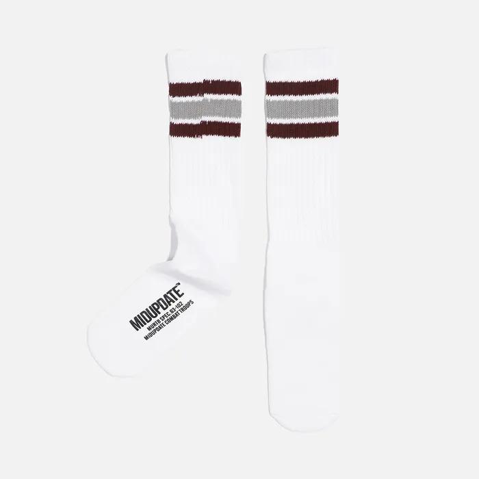 Double Stripe Crew Socks_3color