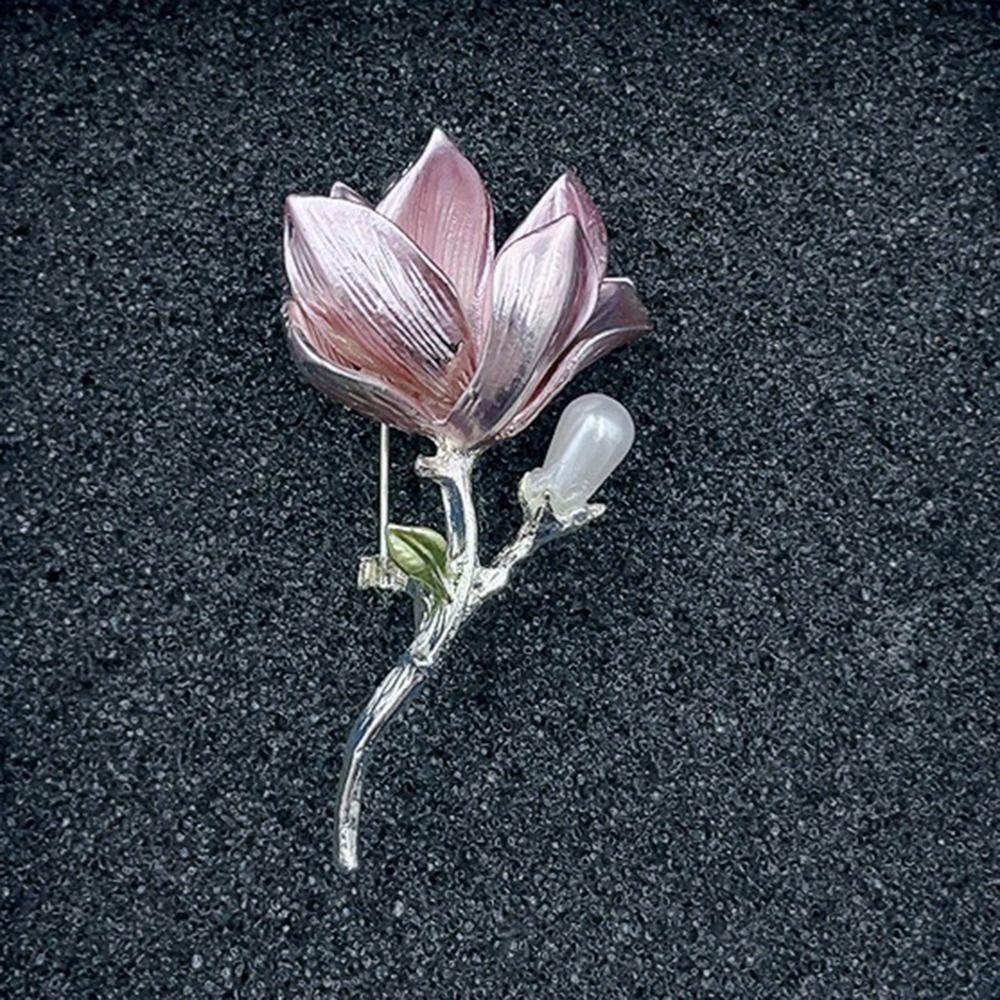 Vintage Floral Enamel Brooches Chinese Style Luxury Sense Brooch Suit Collar Pin  Festival Gifts