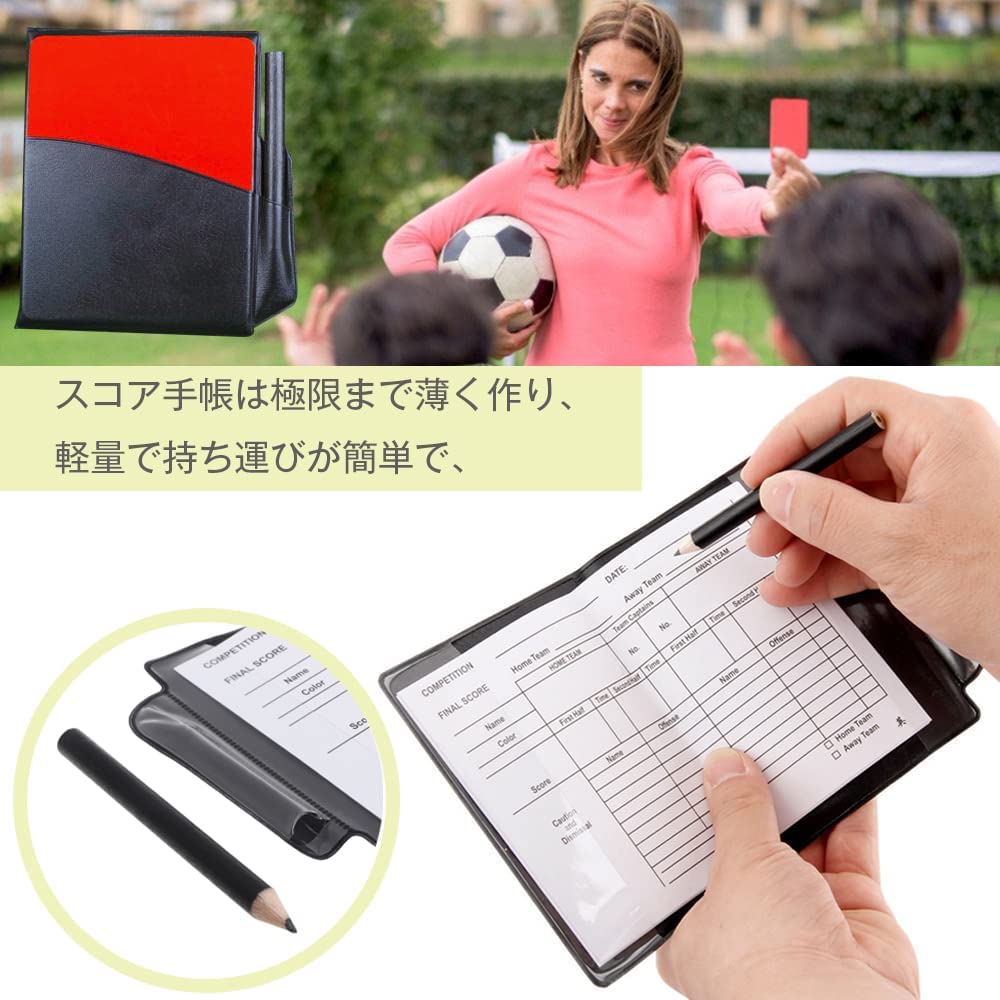 Referee Supplies Set, Warning Cards, Red and Yellow Cards, 6