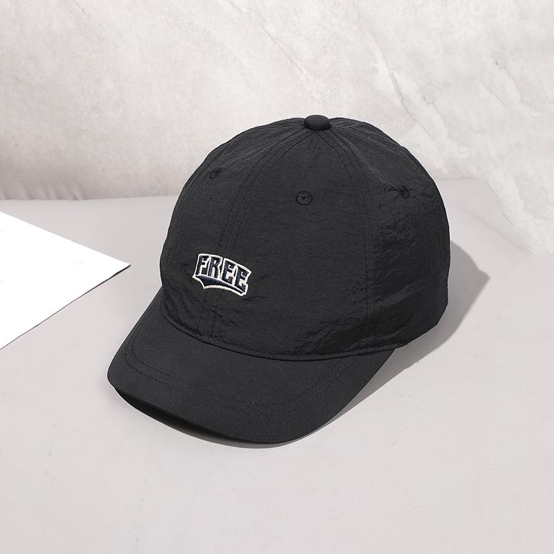 Korean embroidered Free waterproof quick-drying short brim baseball cap suitable for men and women leisure sports