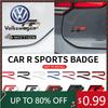 2026 Chaud Pour VOLKSWAGEN VW Autocollant Logo R en Métal 3D Autocollant Emblème de Carrosserie de Coffre Arrière de Voiture Pour VW Golf 5 6 7 MK7 MK6 Polo Jetta Sciro