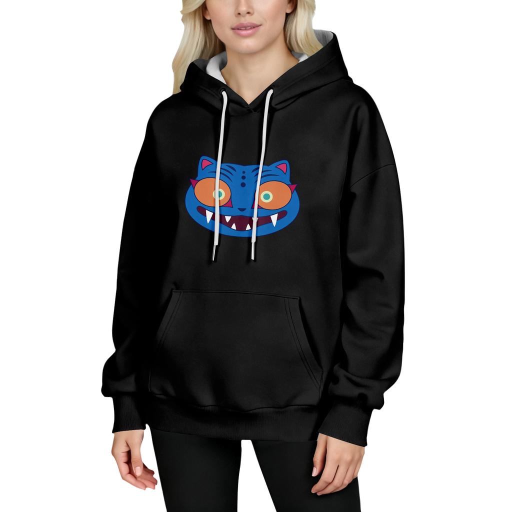 Women's Fashion Long-Sleeve Pullover Hoodie with Fun Movie-Inspired Prints