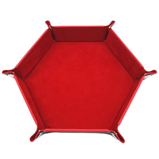 Storage Tray Foldable Large Capacity Faux Leather Assorted Dice Shape Organizer Holder Household Supplies