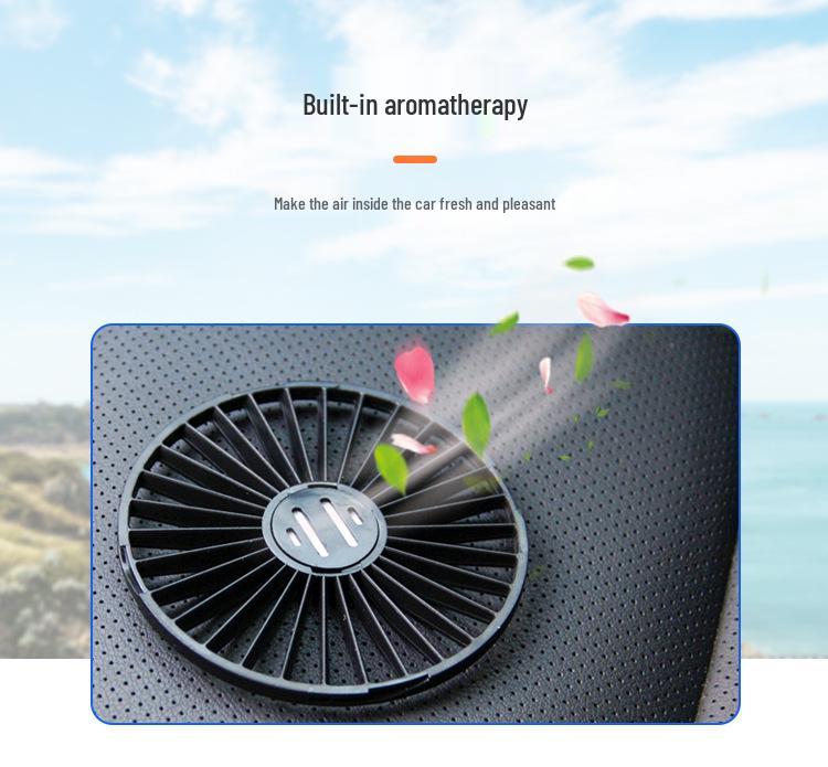 Dual-Head Rotatable Portable Car Fan