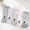 Pierre Cardin Women's Fashion Toe Socks Colored 5 Pairs Tucked-in Summer Socks Foot Odor Prevention