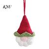 Faceless Gnome Decorations Hand Crochet Christmas Ornaments, Knitted Hanging Decorations, Small Tree Charms Yarn Elf Pendants for Home Door Car Decor