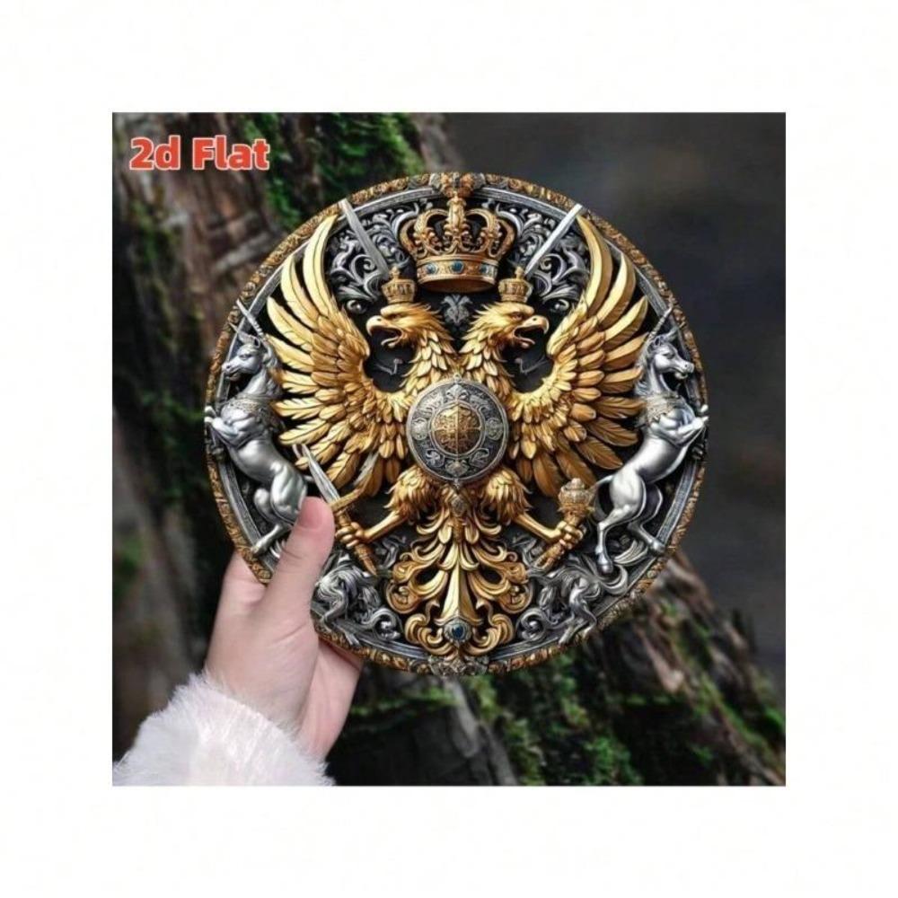 Tin Painting Wall Art Eternal Power Protection Symbol Home Study Cafe Decor