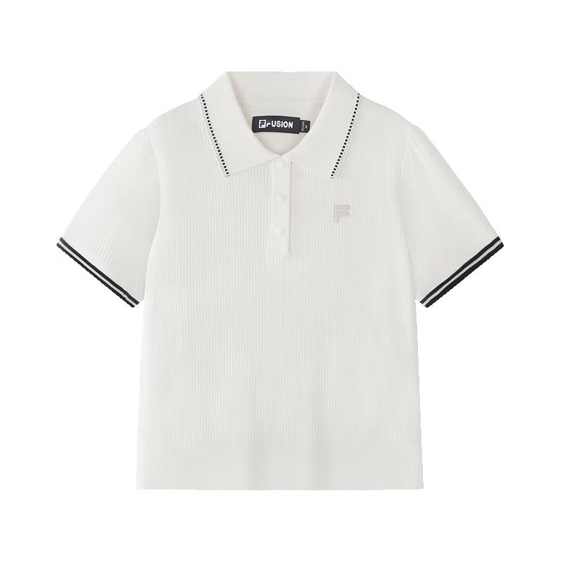 FILA Women s Slim Fit Knitted Polo Shirt S