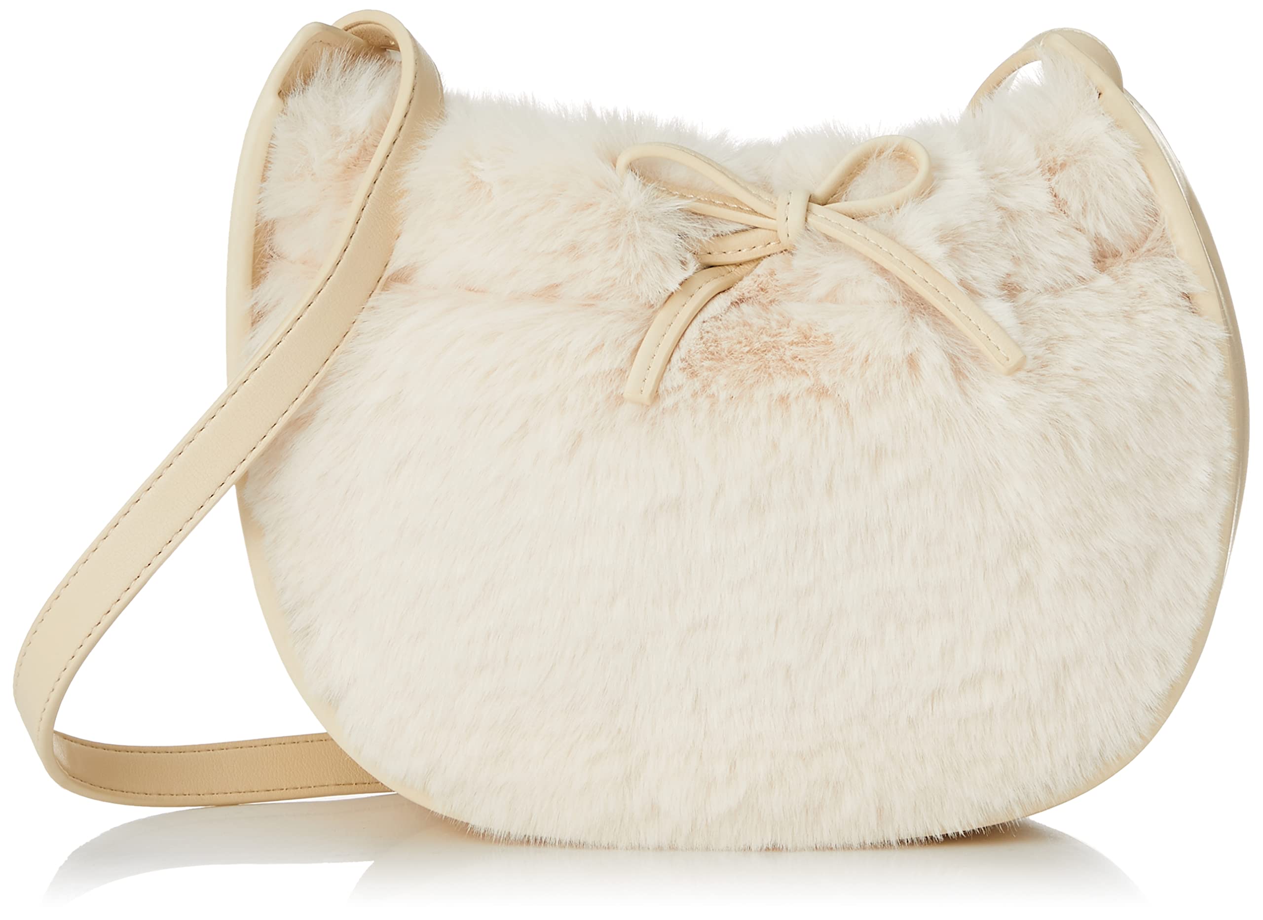 ИДЕНТИФИКАТОР FRAY. Женская сумка через плечо с кулиской и мехом FWGB215306, Белая, Один размер