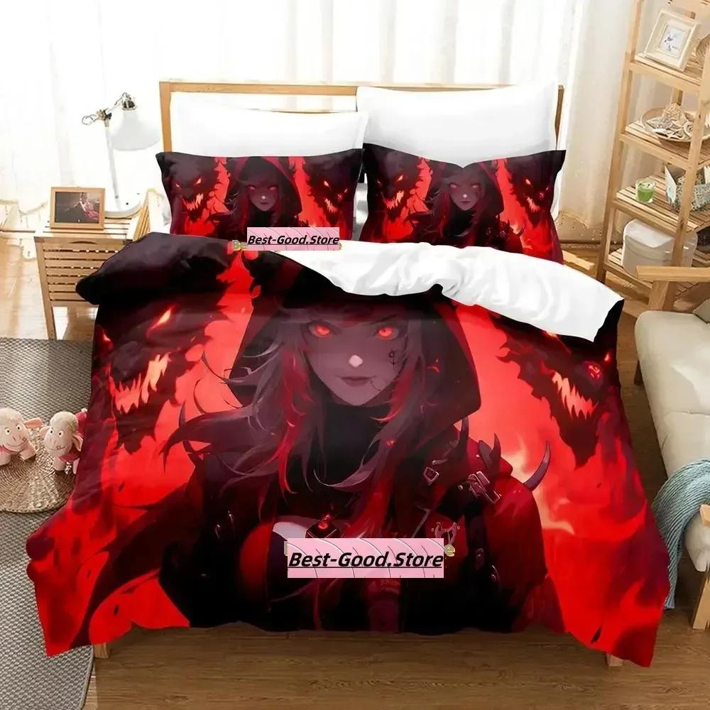Comforter Personality Demoness Bedding Set Single Twin Full Queen King Size Bed Set Adult Kid Bedroom s Anime Bed