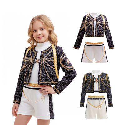 Girl Cosplay Singer Fashion 2026 Spring Summer Clothes Stage Performance Dress Up Uniform Children Show Party Costumes