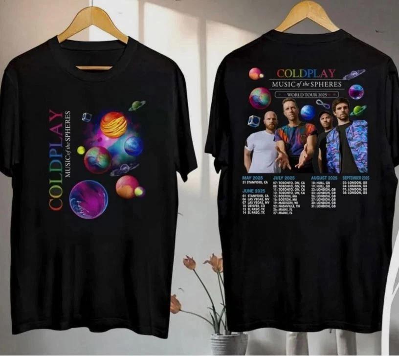 Coldplay Music Of The Spheres Tour 2025 Shirt Coldplay Band Concert Shirt 4XL