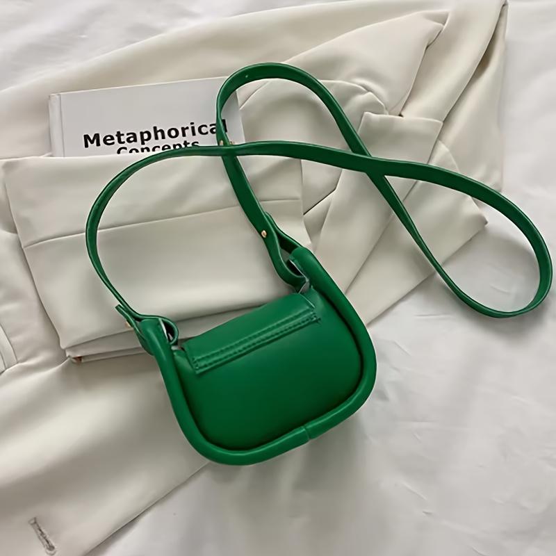 

1pc Women s Mini Crossbody Bag Solid Color Minimalist Design for Everyday Casual & Formal Use, Mini Purse, Versatile Fashion Accessory зелёный