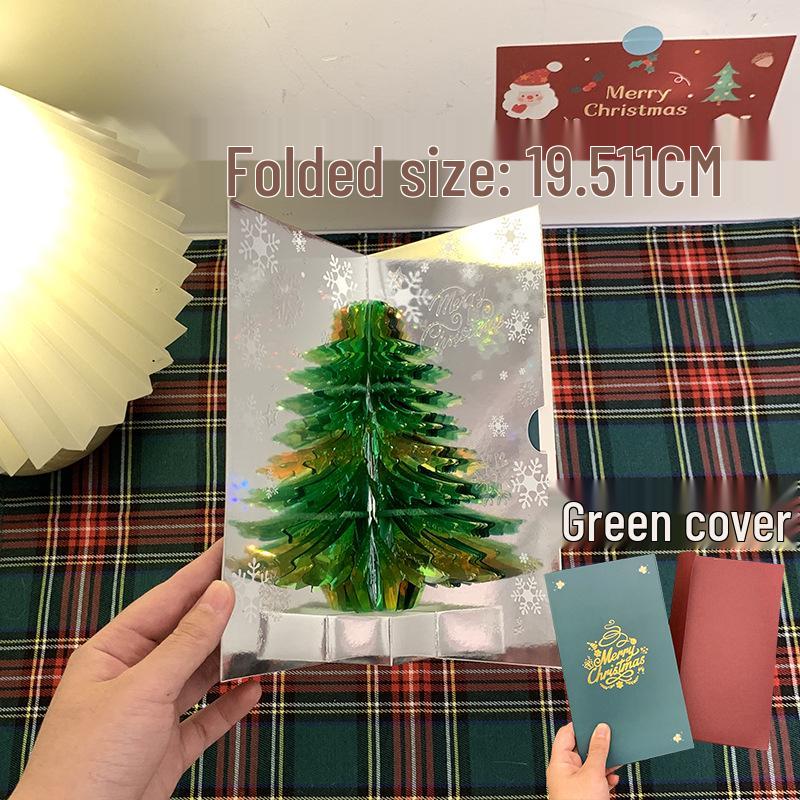 3D Pop-Up Christmas Tree Card - Creative Holiday Gift for Students and Activities