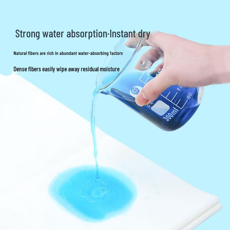 Beiyipin Disposable Sugarcane Pulp Travel Bath Towels, 100-count