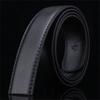 Men's PU Leather Belt Without Buckle for Automatic Buckle Waistband Perfect Fit Black Waist Ornament Waist Cincher
