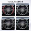 Suitable for Toyota Breathable Hole Leather Steering Wheel Cover Segmented Quick Release Design Non-Slip Durable Chr Yaris Auris Rav4 Corolla Hilu
