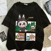 Women Labubu Adult Sweethearts Clothes T Shirts Girl Cartoon Anime Graphic Print Shirt Fashion Tops FeUnisex Birthday Party Gifts