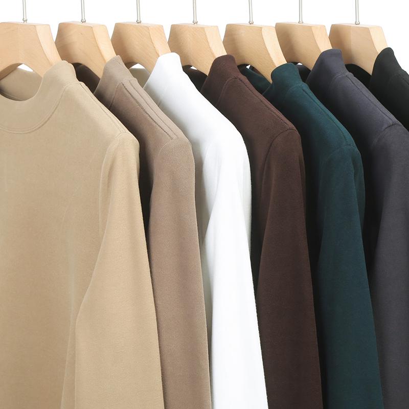 2025 Herren Thermofleece Langarm Lockerer Sitz Basisschicht T-Shirt