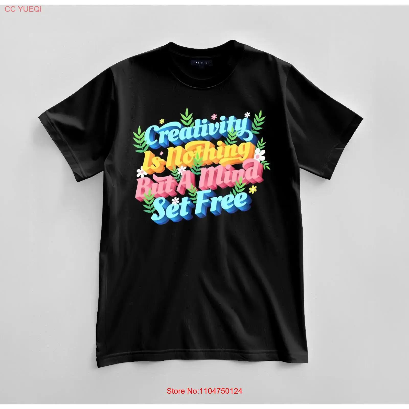 Custom Creativity Is Nothing T shirt Design Jersey vintage Washed Versatile Slightly Top For Everyday Wear Soft Casual S разноцветный