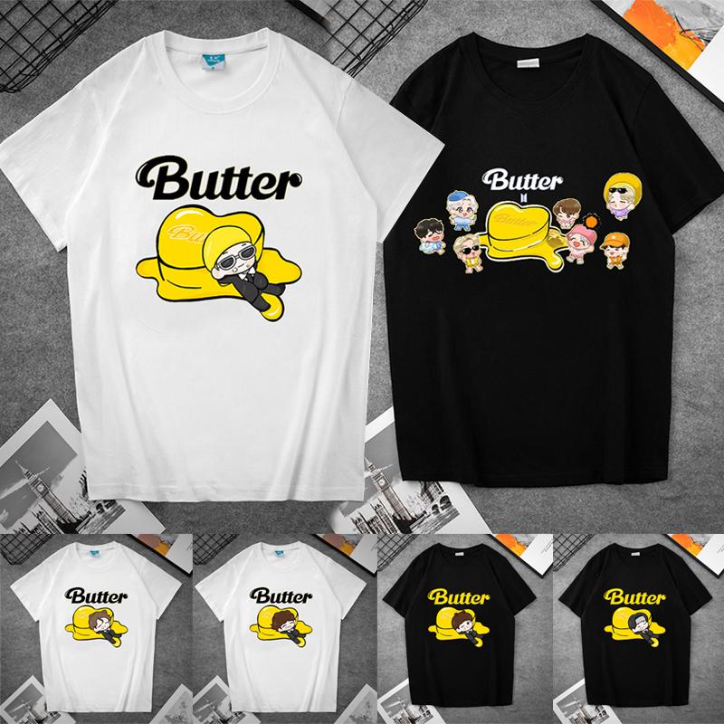 8Styles Случайные Tee Новая песня масло Kpop Bts Летняя мода O шеи Короткие рукава Топы для ARMY купить недорого — выгодные цены, бесплатная доставка, реальные отзывы с фото — Joom