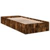 Bed Frame Smoked Oak 90x200 cm Particleboard