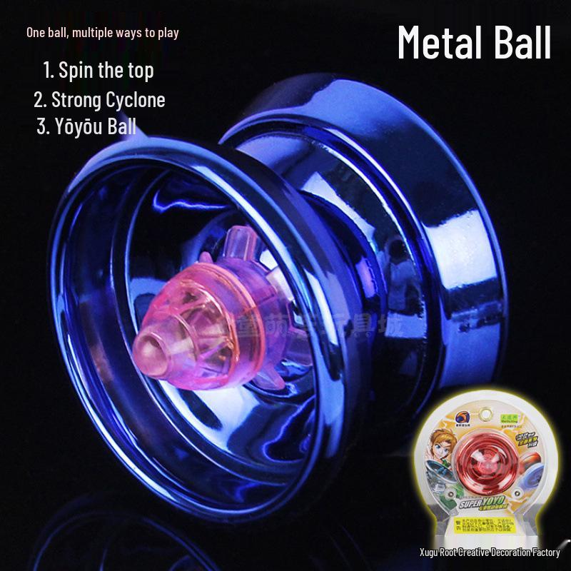 Miracle Girl Luminous Metal Yo-Yo with Automatic Retraction for Kids