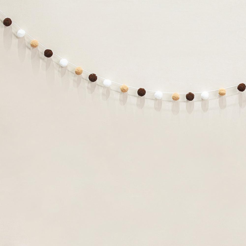 Brązowy Filcowy Baner Znak Happy Birthday Boho 1. 2. Urodziny Dekoracja Szurek Sznurek Wisząca Flaga Numer Dekor Dziecko Baby Shower