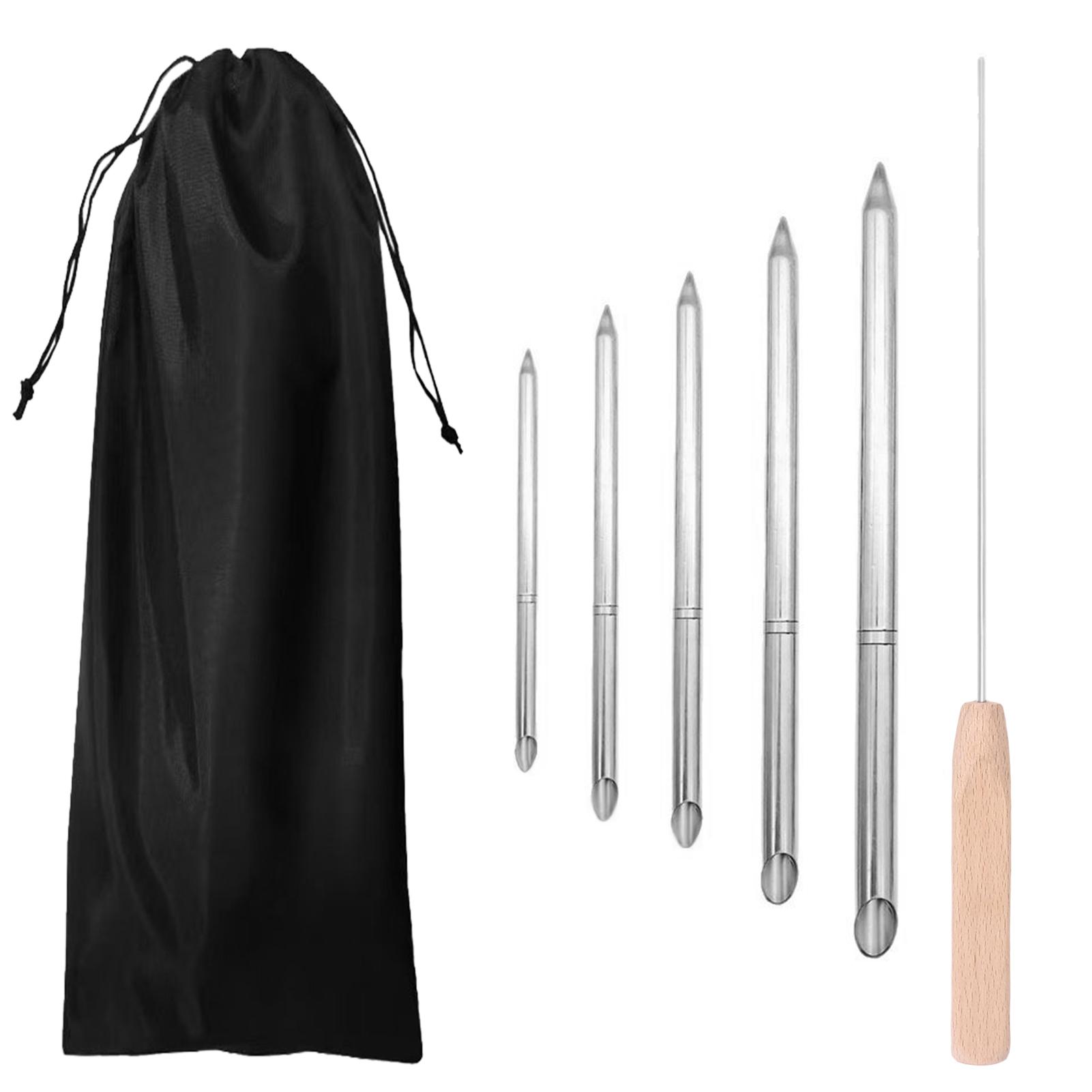 Igeteck Outdoor Camping Tent Rope Splicing Tool Set Steel Needle Stainless Steel Push Rod