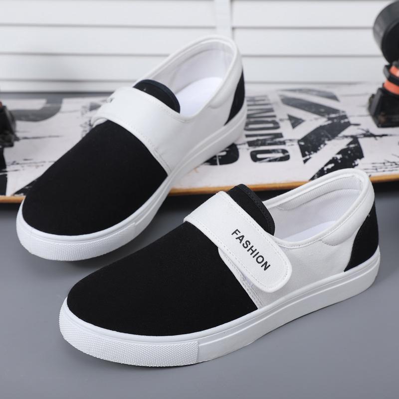 Men's Canvas Shoes Fashion Causal Men Vulcanized Sneakers Slip On Men's Plimsoll Male Trainers Trend Summer Outdoor Loafers Shoe