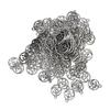 100 Pcs Hollow Out Round Charms DIY Necklace Making